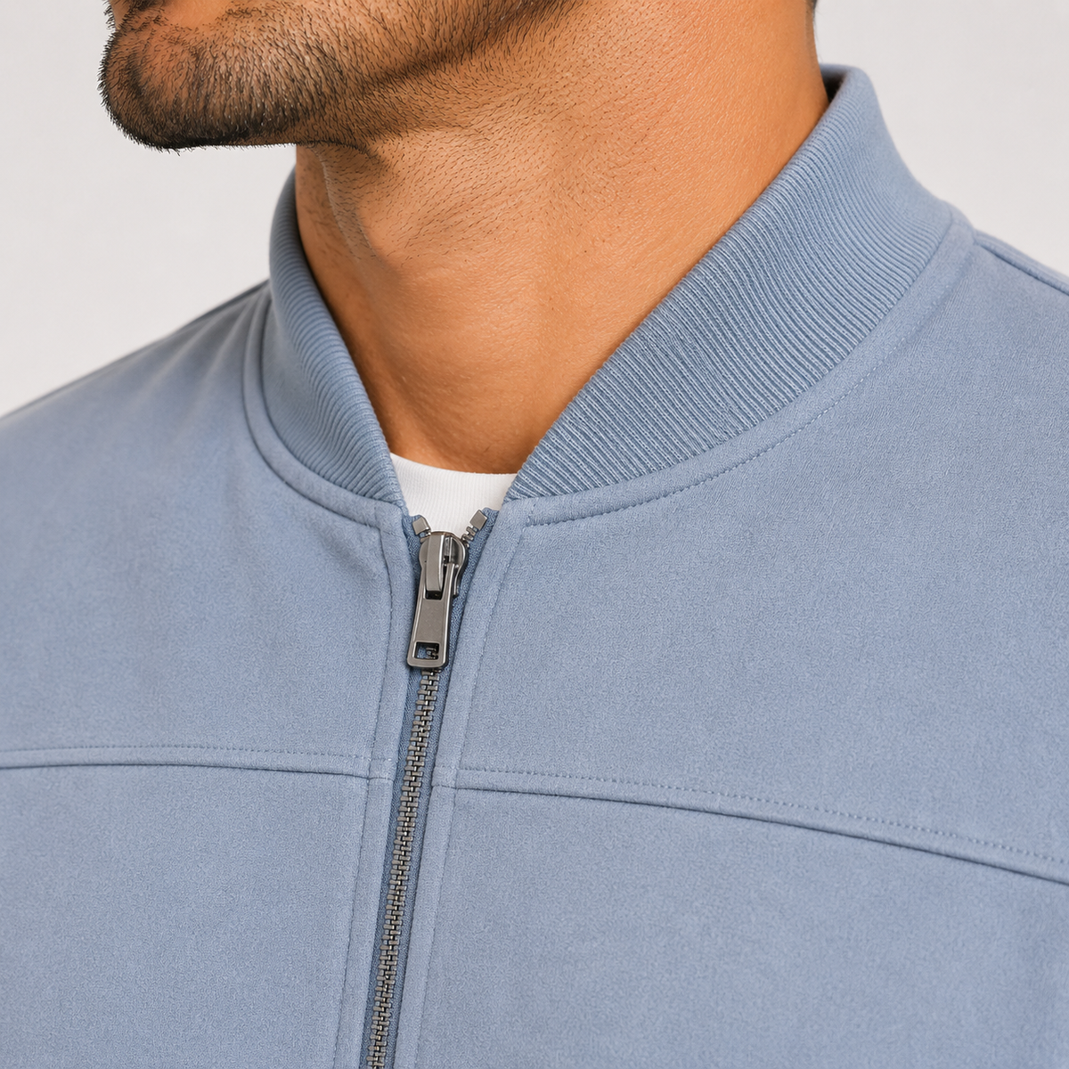 Blouson aviateur en daim pour homme, léger, élégant et décontracté. 2