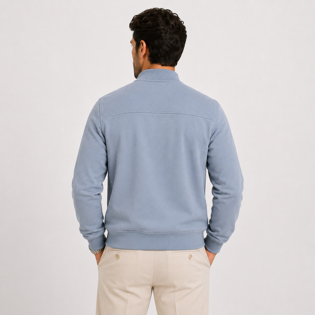 Blouson aviateur en daim pour homme, léger, élégant et décontracté. 3