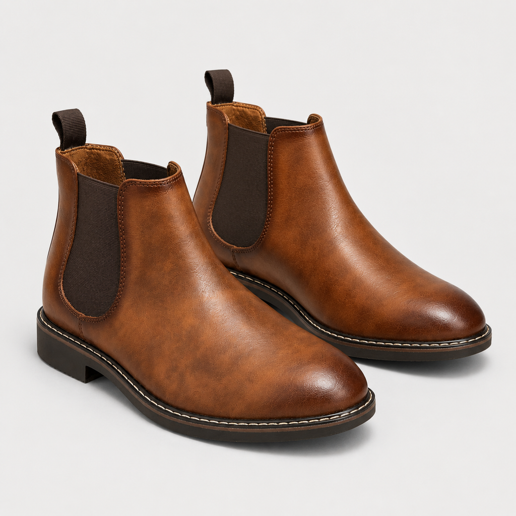 Bottines Chelsea élégantes pour hommes, chaussures classiques de l'âge d'or 0