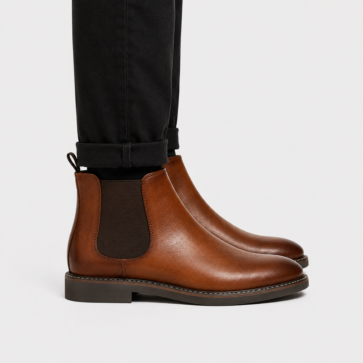 Bottines Chelsea élégantes pour hommes, chaussures classiques de l'âge d'or 2