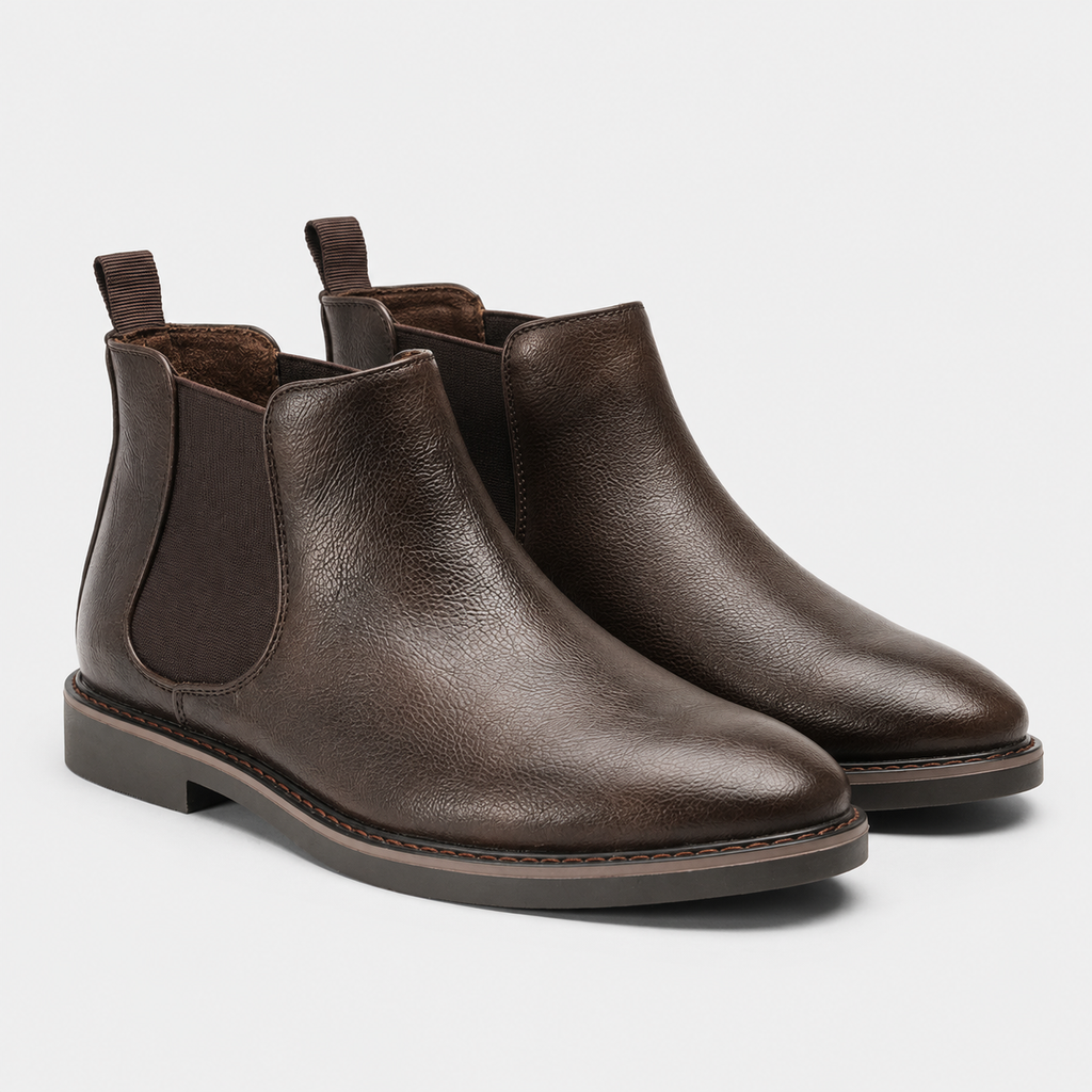 Bottines Chelsea élégantes pour hommes, chaussures classiques de l'âge d'or 4