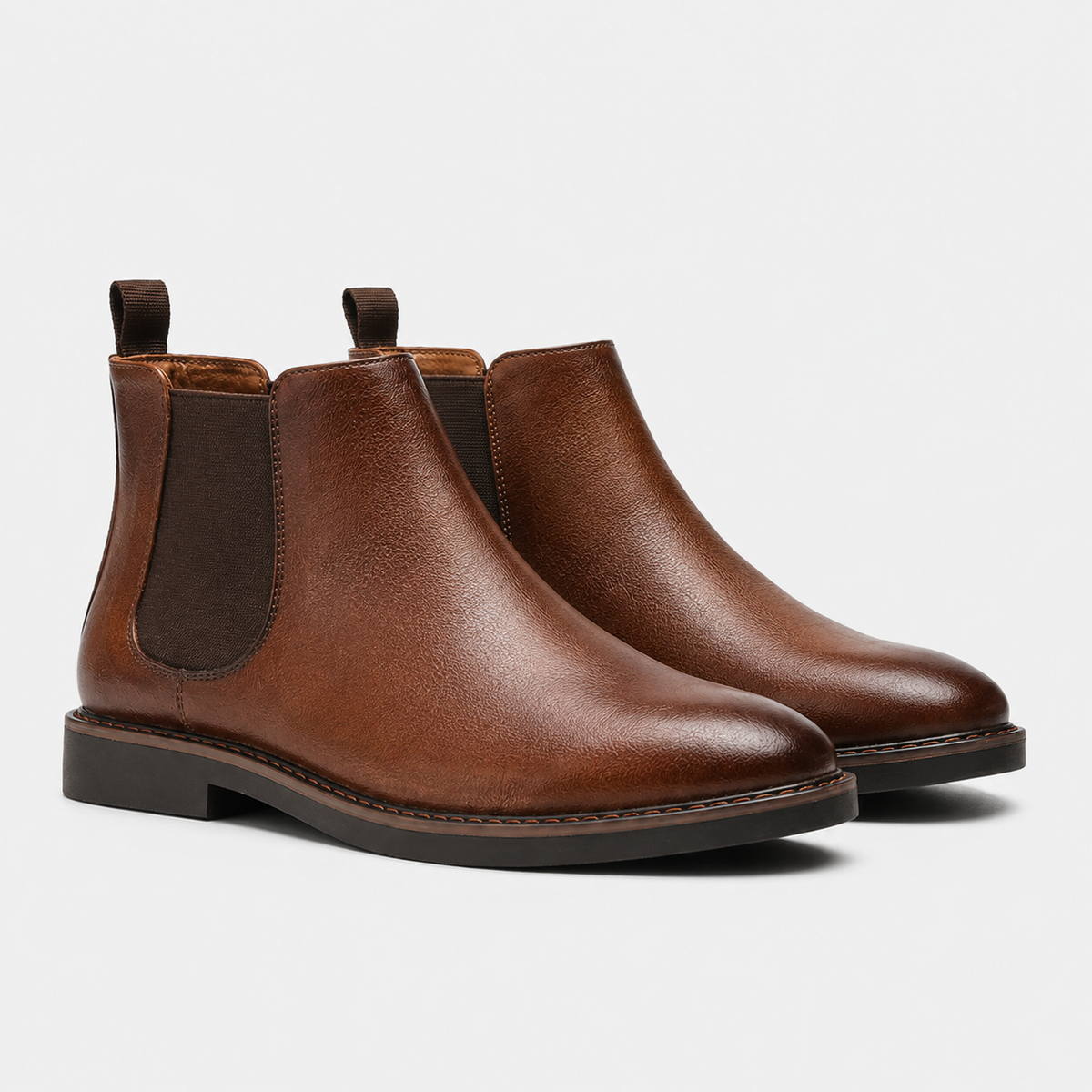 Bottines Chelsea élégantes pour hommes, chaussures classiques de l'âge d'or 6