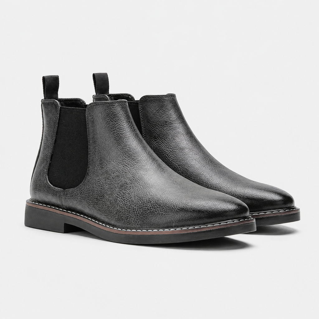 Bottines Chelsea élégantes pour hommes, chaussures classiques de l'âge d'or 7