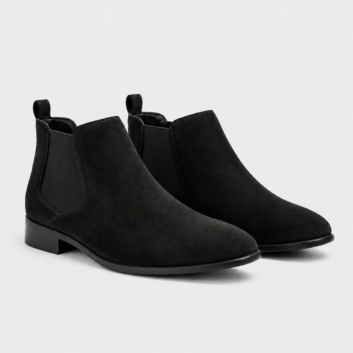 Bottines Chelsea en daim pour hommes, confortables et décontractées à enfiler 4