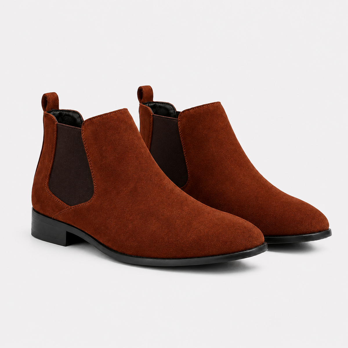 Bottines Chelsea en daim pour hommes, confortables et décontractées à enfiler 5