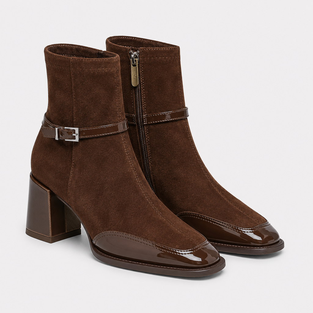 Bottines confortables en simili cuir pour femmes, parfaites pour le travail et les loisirs. 0