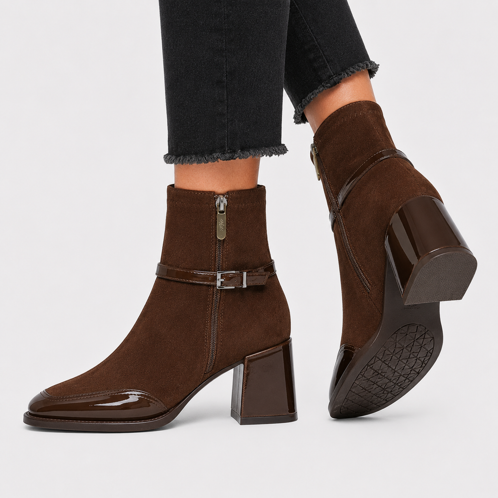 Bottines confortables en simili cuir pour femmes, parfaites pour le travail et les loisirs. 2
