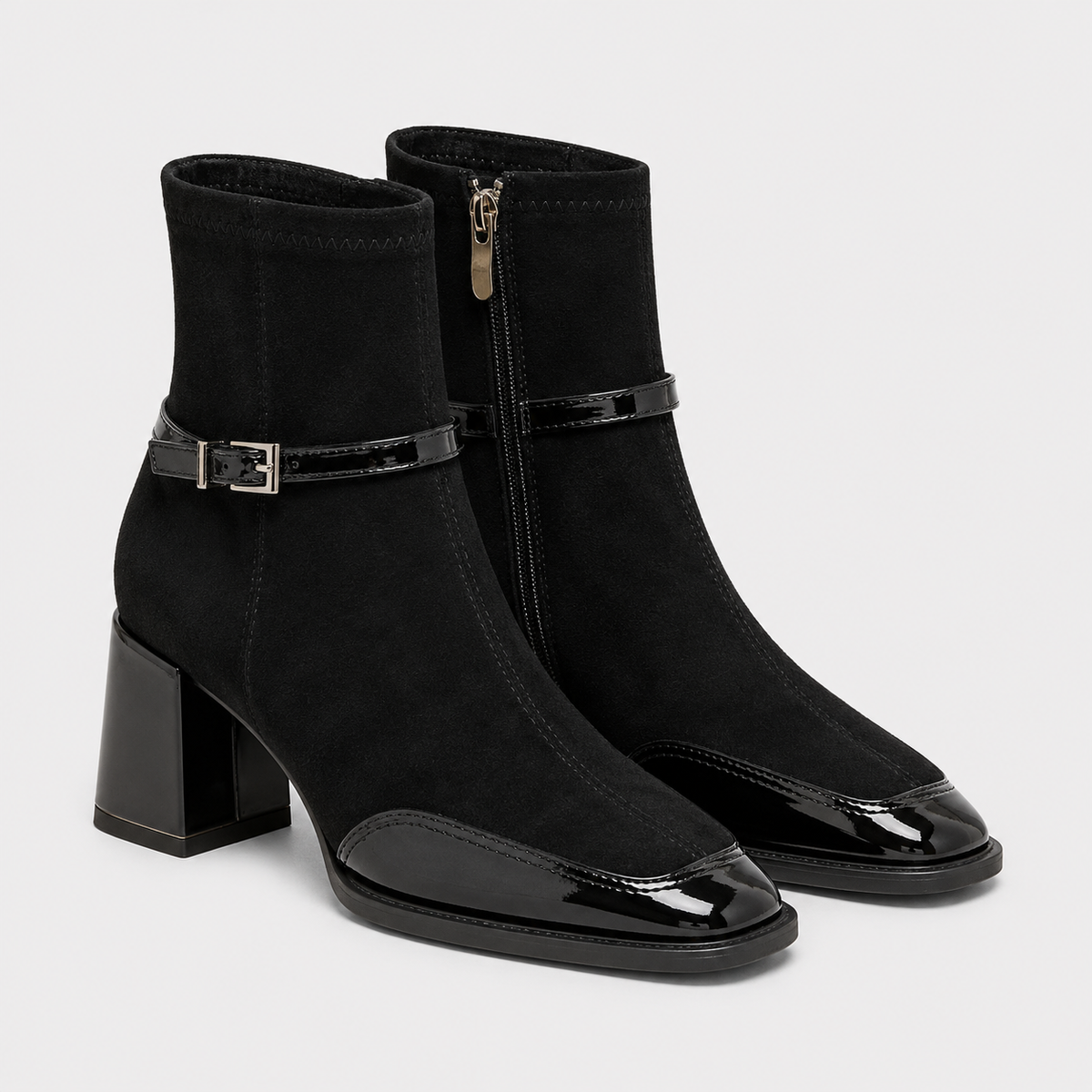 Bottines confortables en simili cuir pour femmes, parfaites pour le travail et les loisirs. 5
