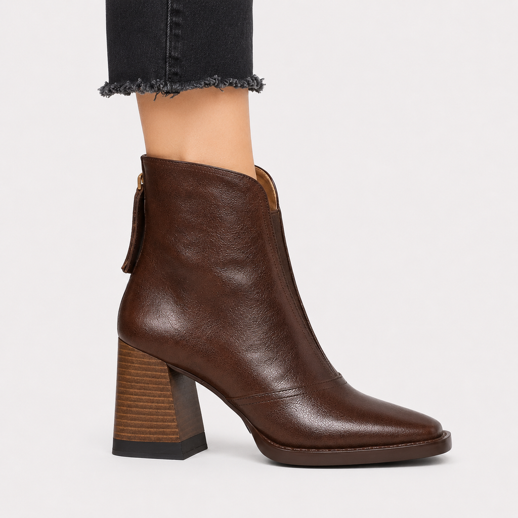 Bottines confortables en similicuir pour femmes, idéales pour la marche quotidienne 3