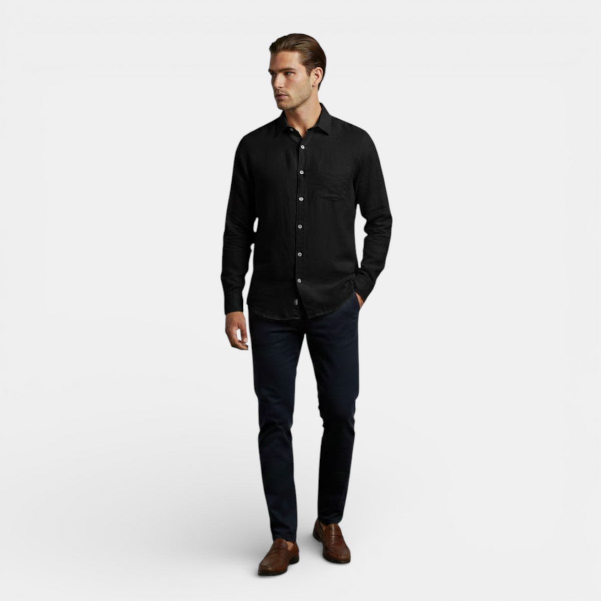 Chemise respirante à manches longues pour homme, idéale pour l'été 7