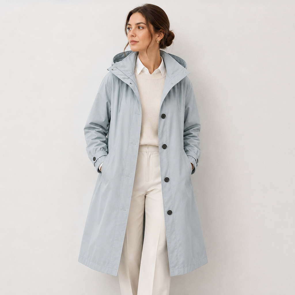 Coupe-vent léger à capuche pour femme, imperméable 5