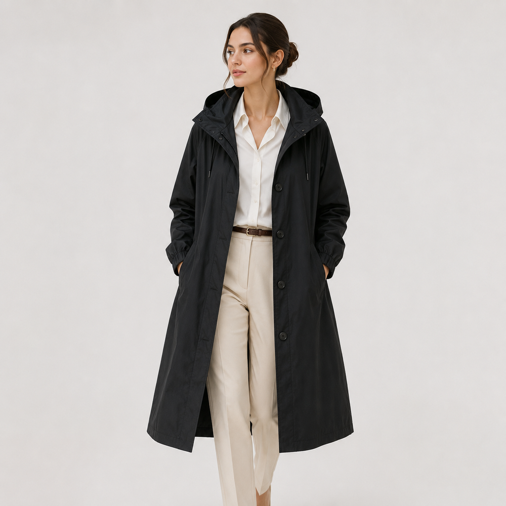 Coupe-vent léger à capuche pour femme, imperméable 6