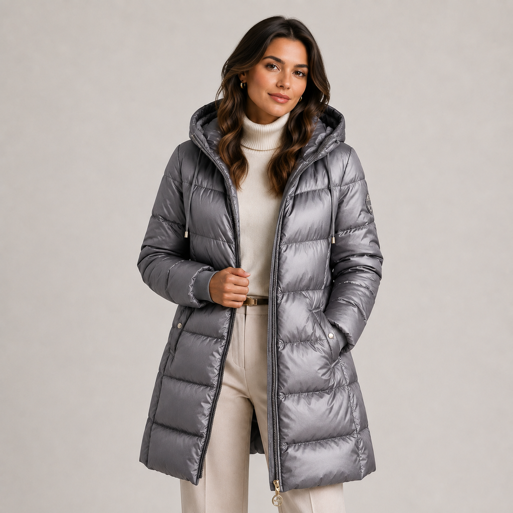 Doudoune à capuche pour femme, isolante et idéale pour les temps froids. 0