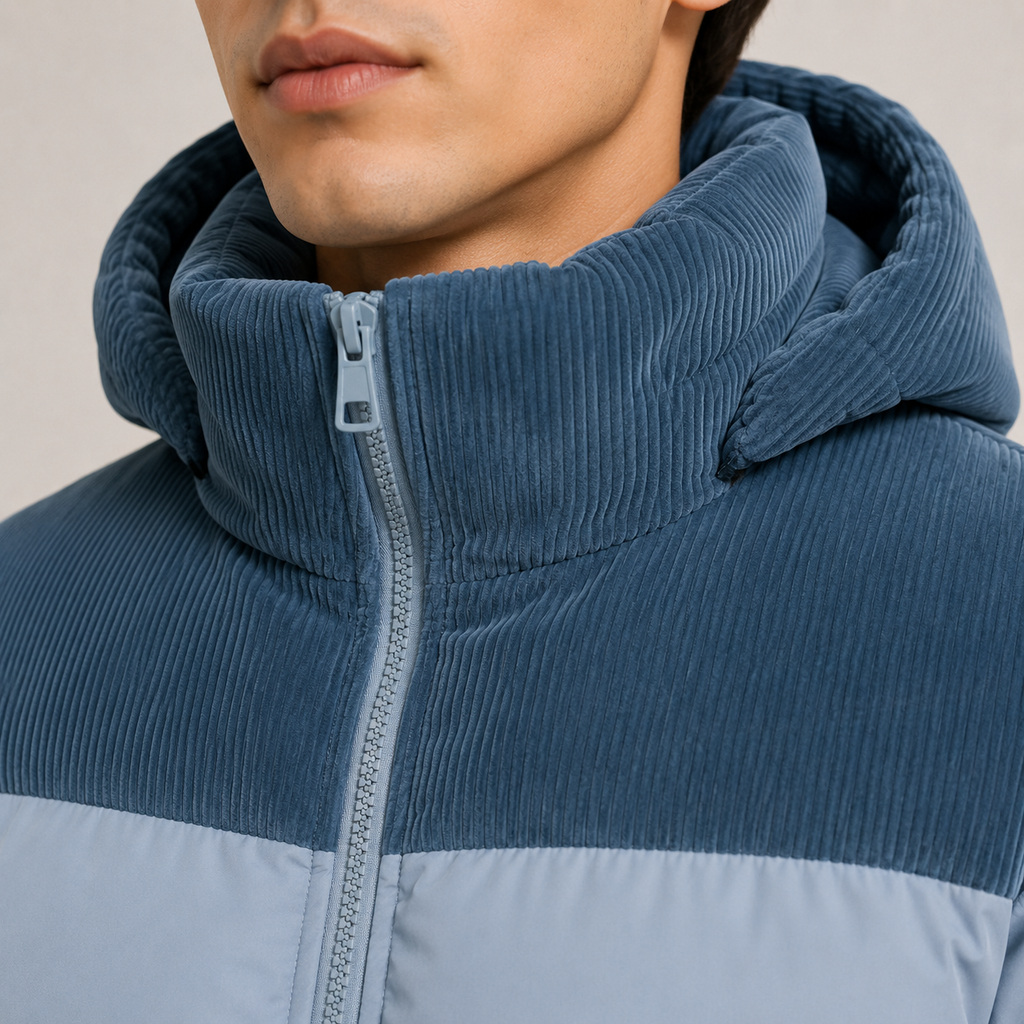 Doudoune d'hiver épaisse pour homme, coupe-vent et à capuche 2