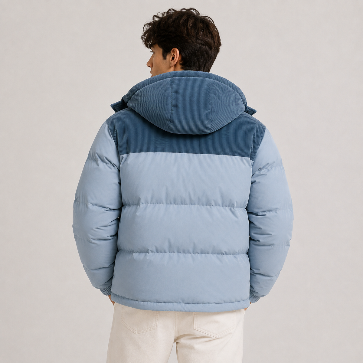 Doudoune d'hiver épaisse pour homme, coupe-vent et à capuche 3