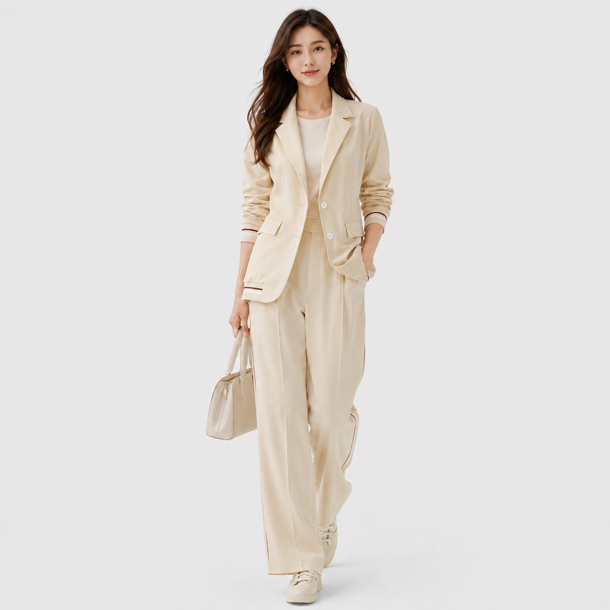 Ensemble blazer et pantalon pour femme, idéal pour le travail et les événements formels. 0