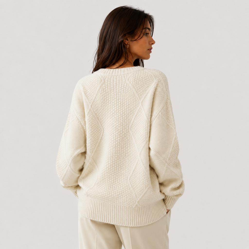 Gilet cardigan en maille premium pour femme, manches longues confortables, pull boutonné 3