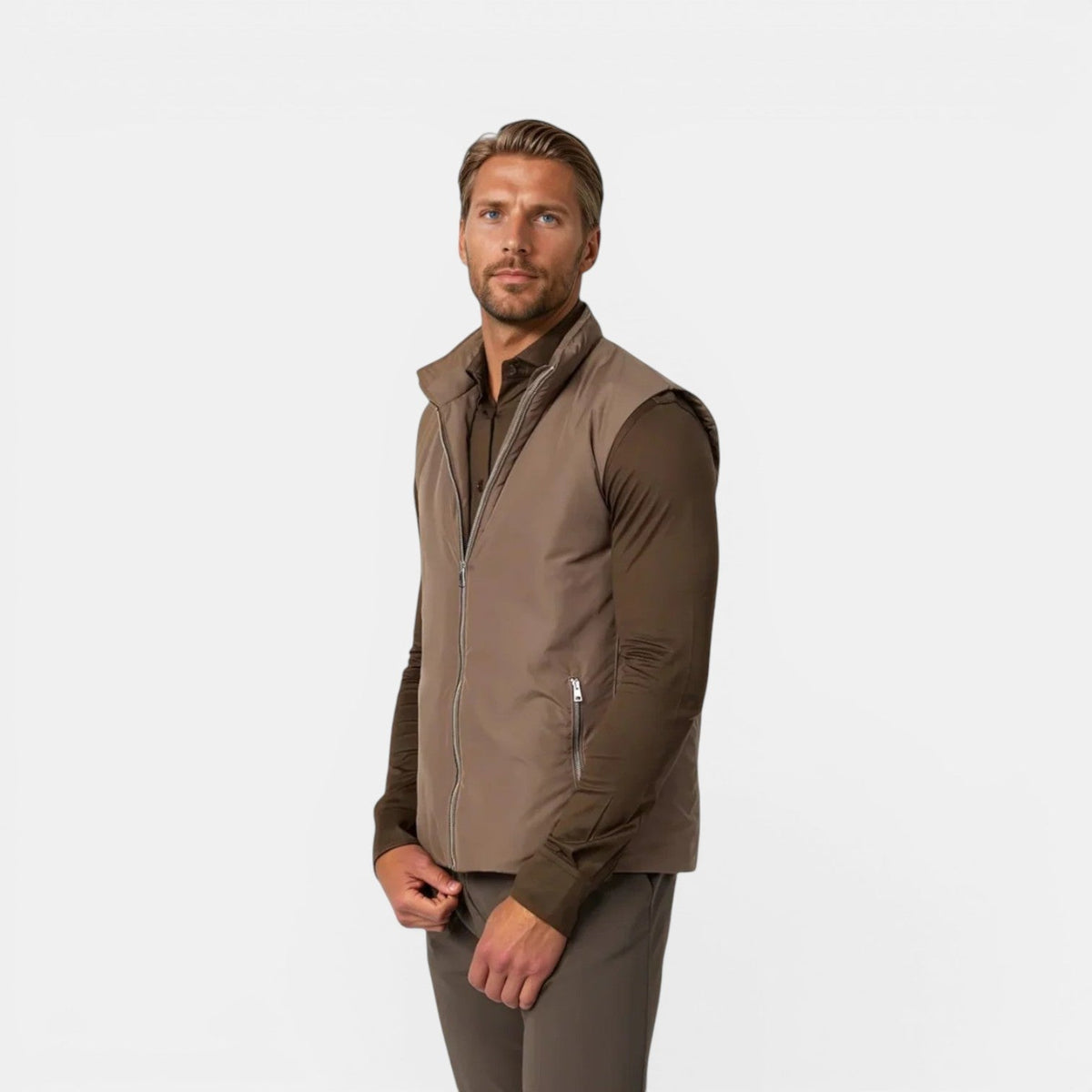 Gilet sans manches matelassé léger pour homme 0