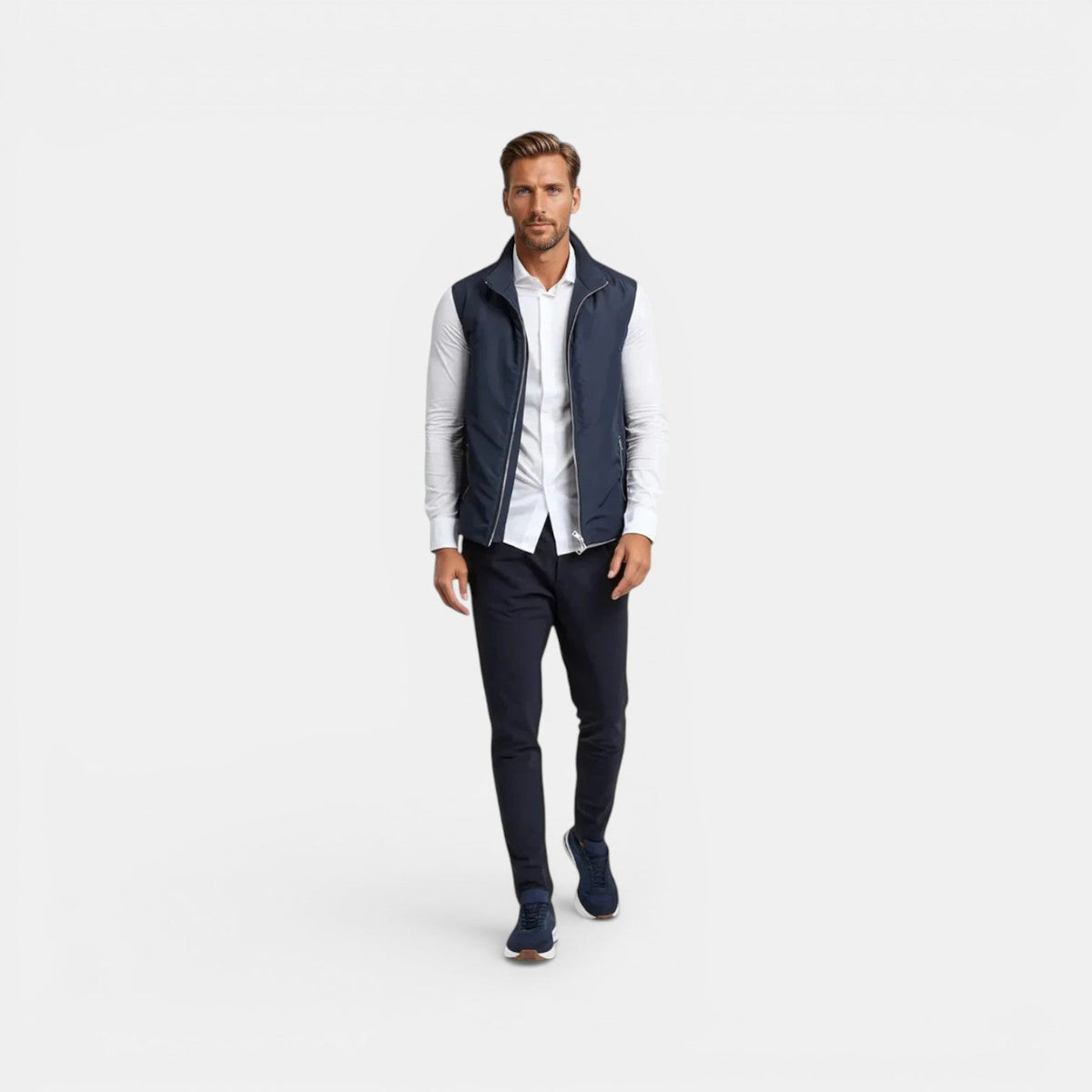 Gilet sans manches matelassé léger pour homme 4