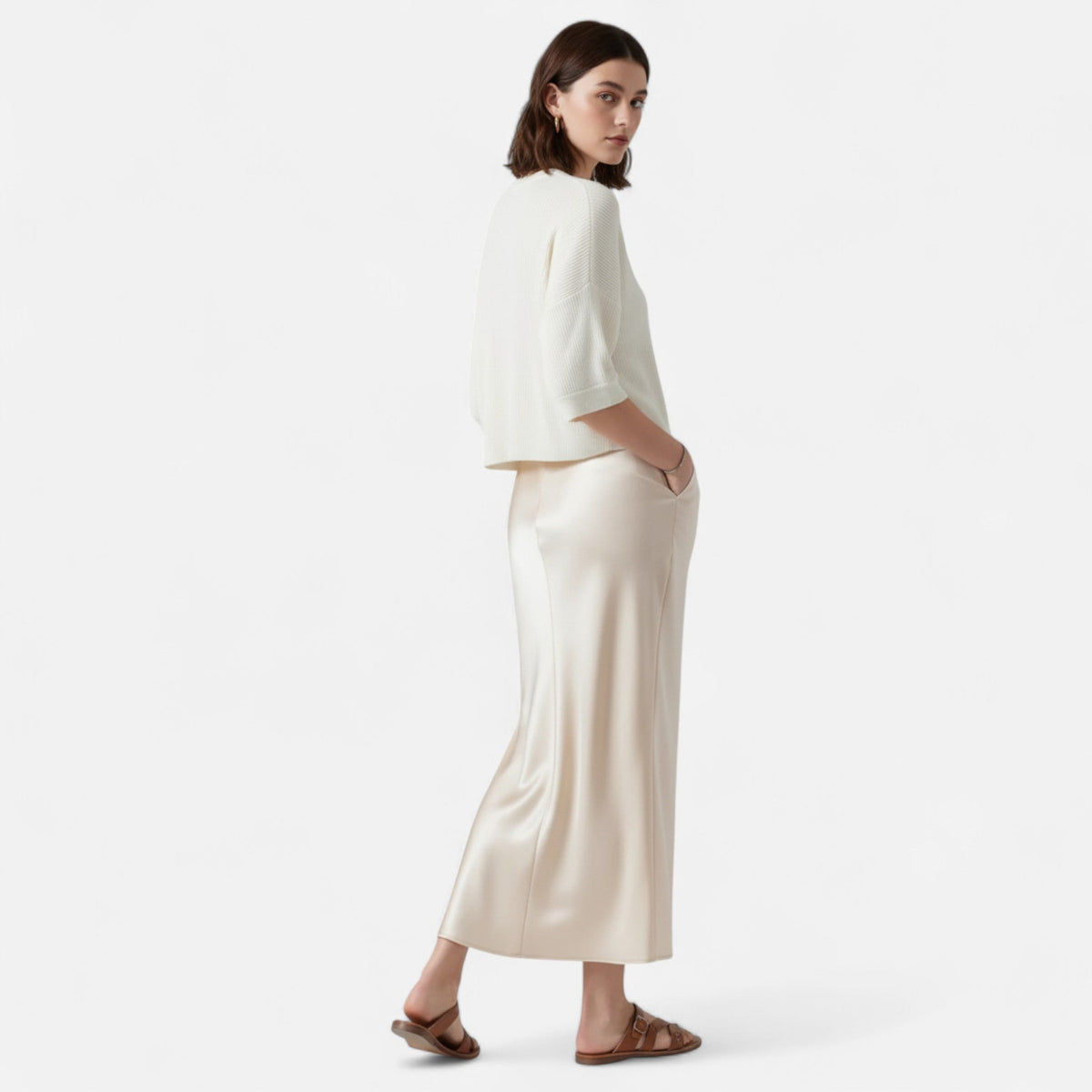 Jupe en soie pour femme de la vieille fortune 3