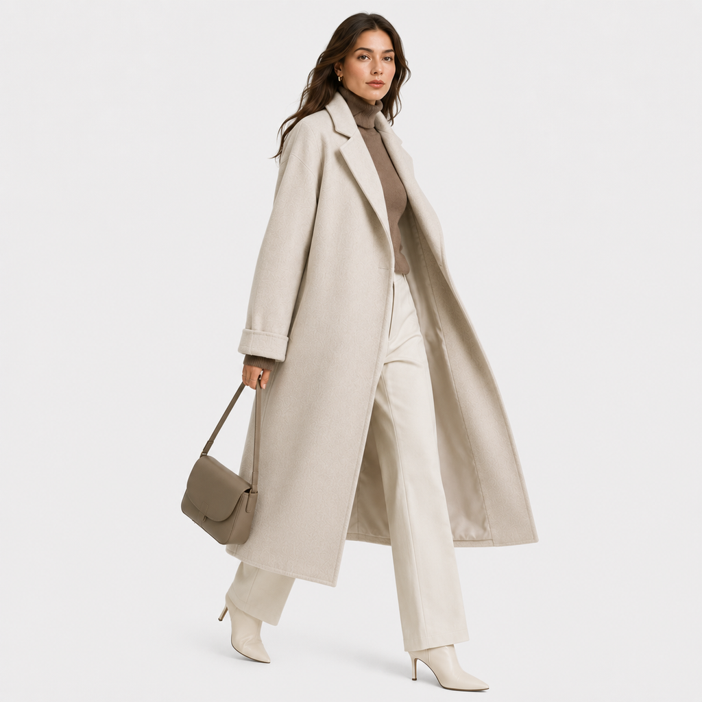 Manteau portefeuille pour femme avec ceinture, veste classique pour temps froid 1