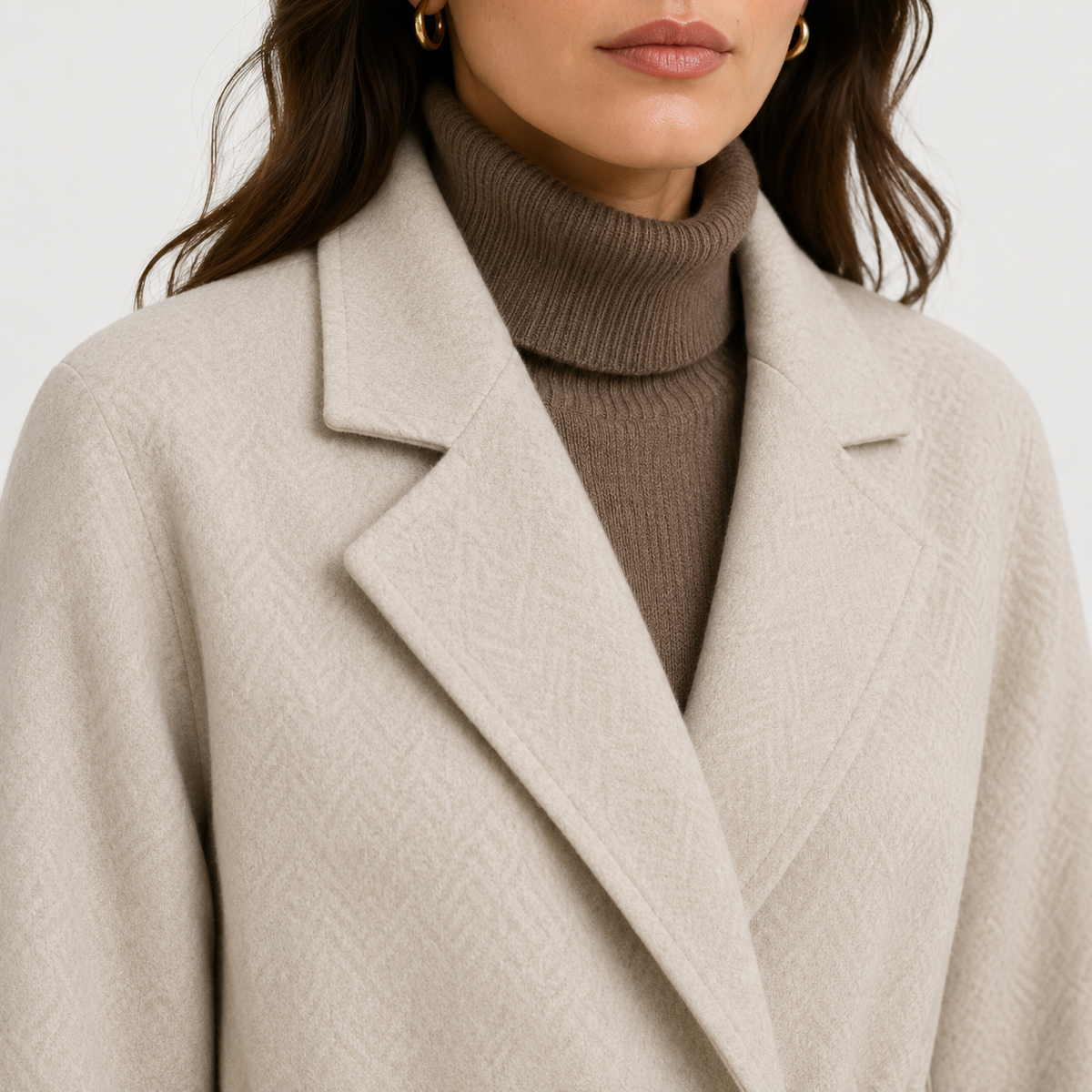 Manteau portefeuille pour femme avec ceinture, veste classique pour temps froid 3