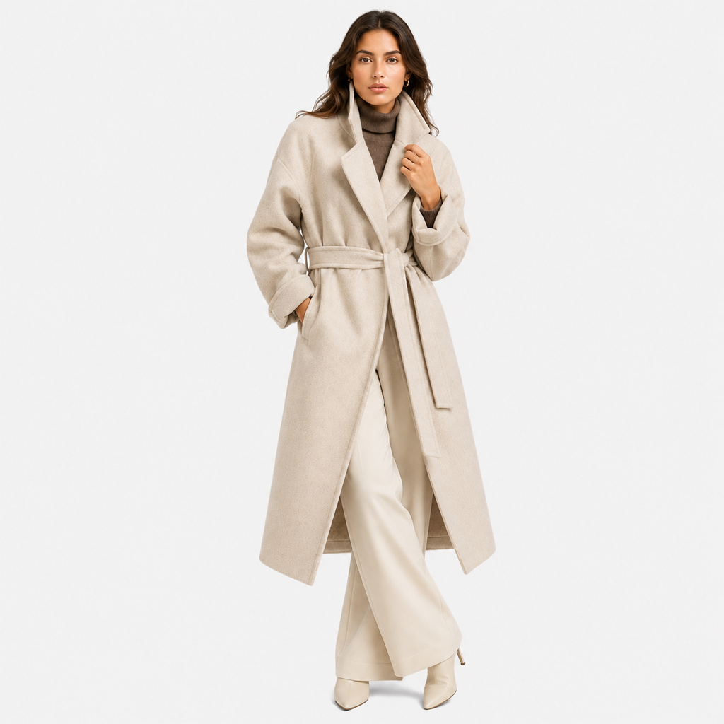 Manteau portefeuille pour femme avec ceinture, veste classique pour temps froid 4