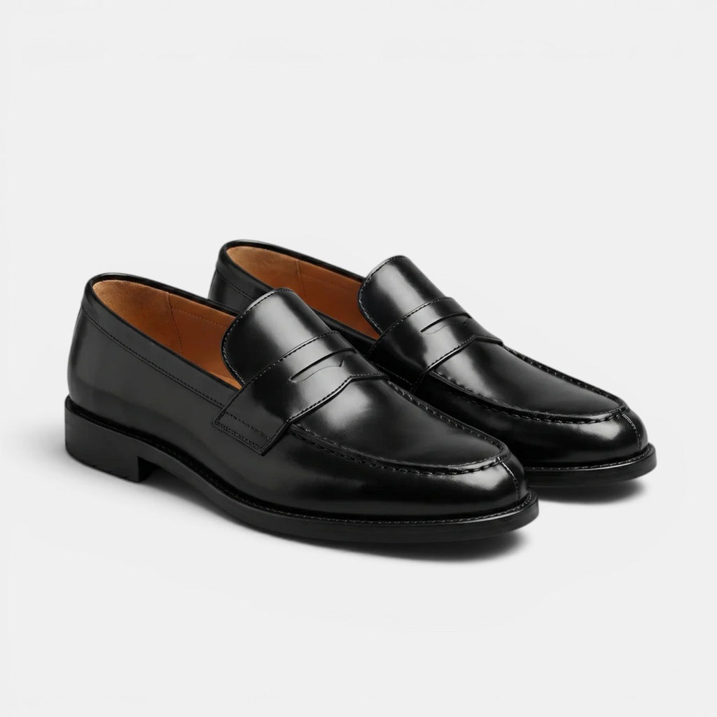 Mocassins Penny en cuir de qualité supérieure pour hommes, chaussures habillées classiques 0