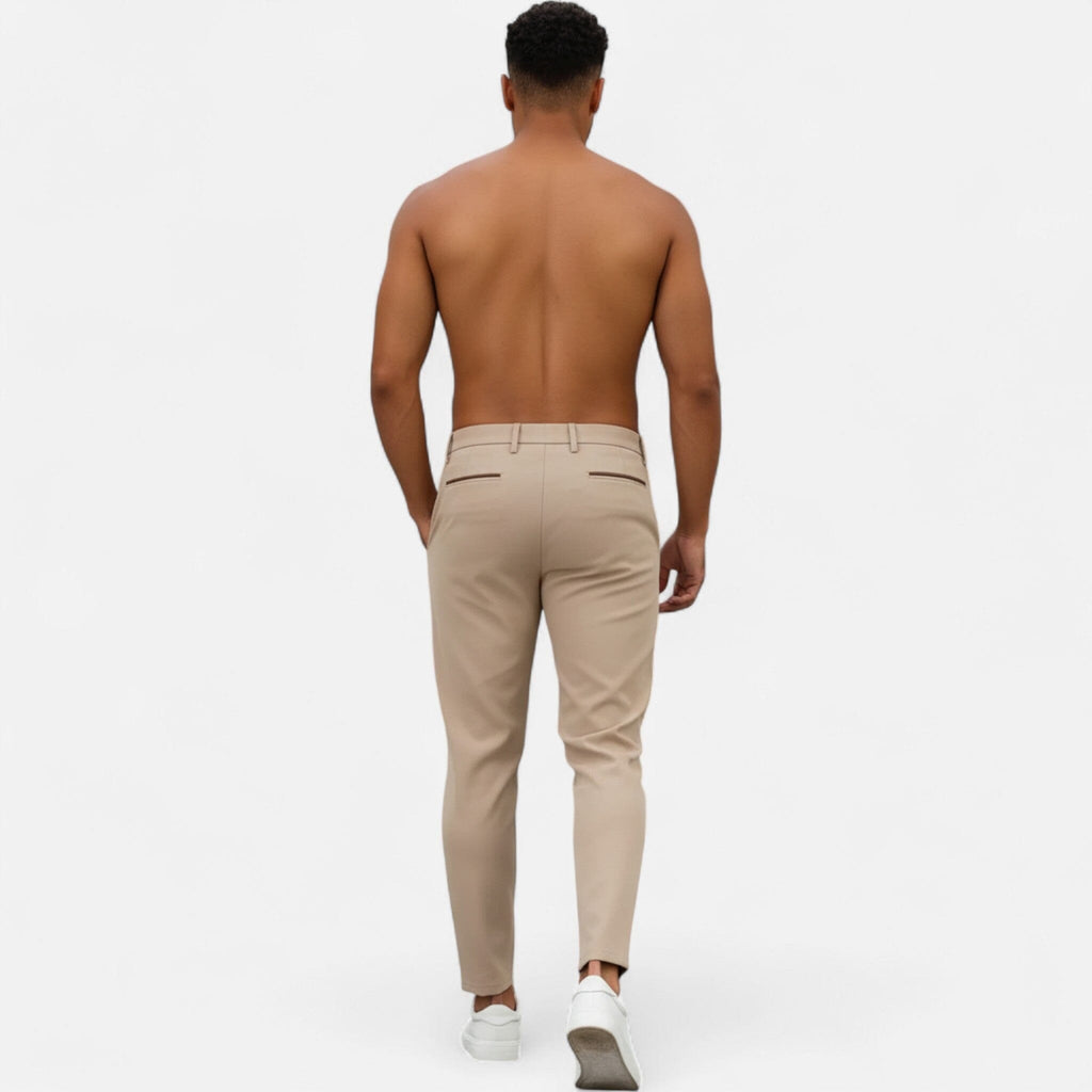 Pantalon d'affaires classique à plis pour homme 2