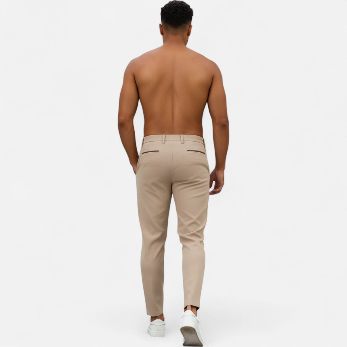 Pantalon d'affaires classique à plis pour homme 2