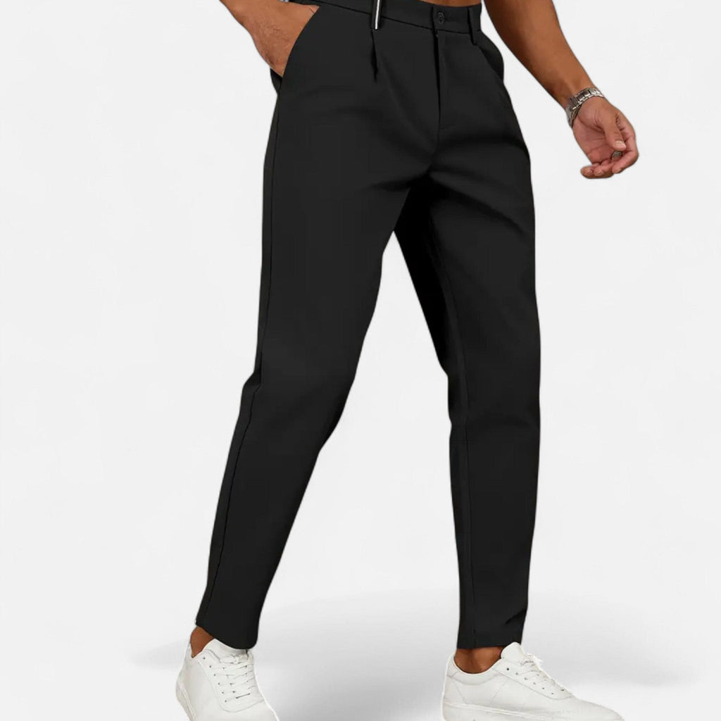 Pantalon d'affaires classique à plis pour homme 5
