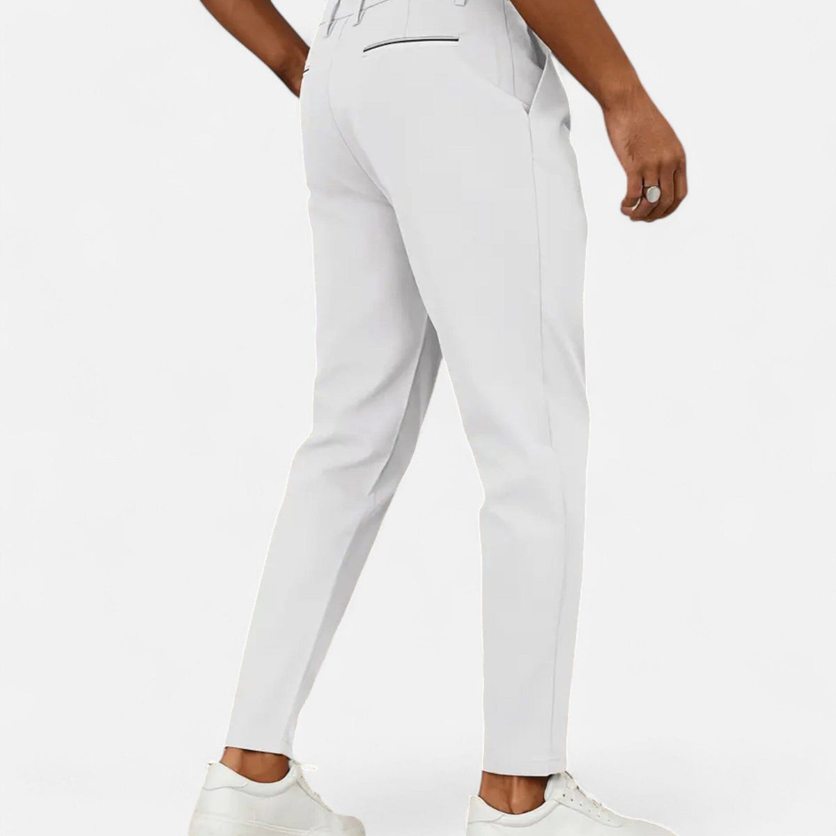 Pantalon d'affaires classique à plis pour homme 7