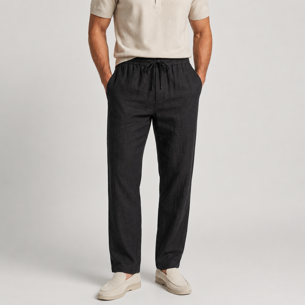 Pantalon décontracté pour homme, taille élastique, léger et confortable 10