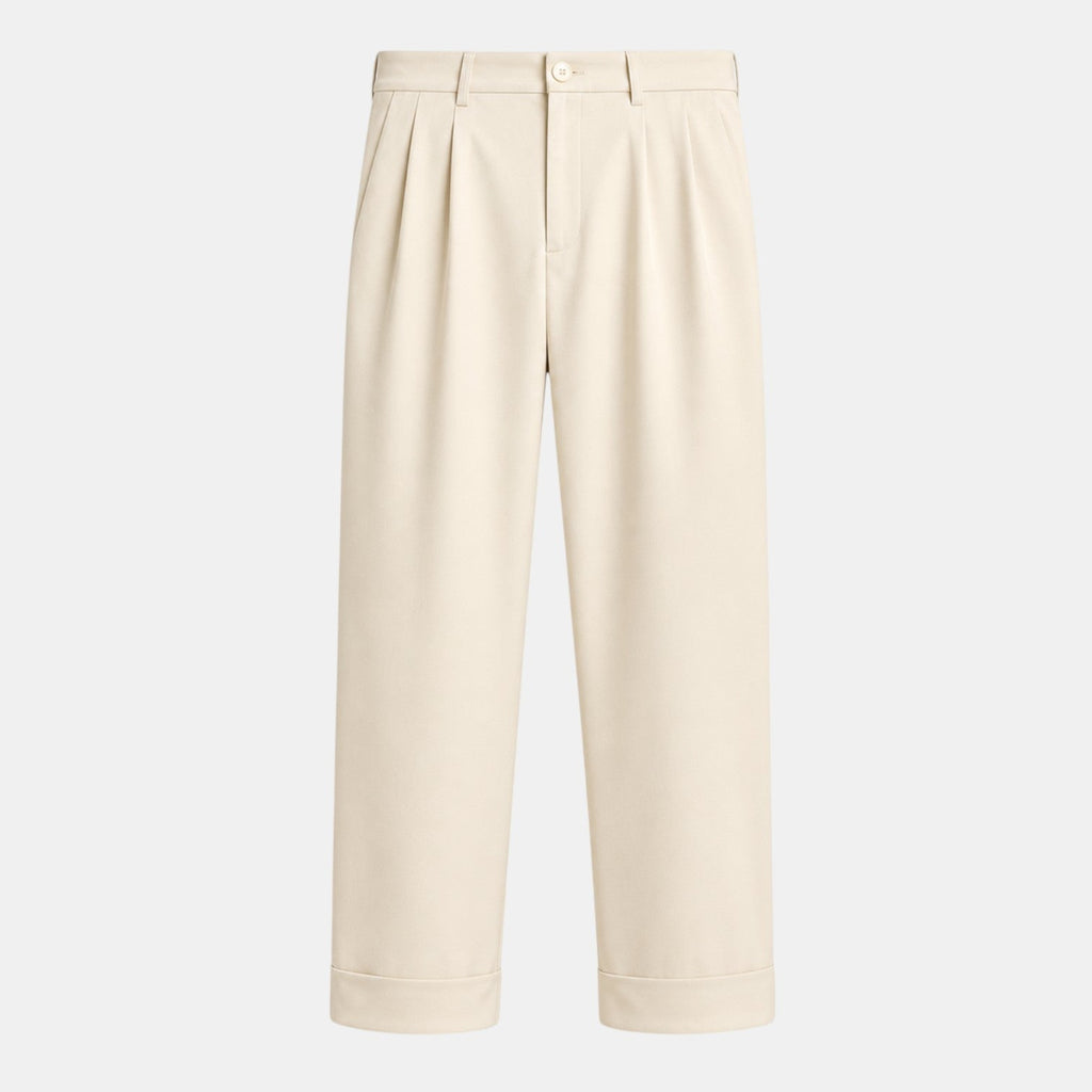 Pantalon en lin taille haute pour femme 0
