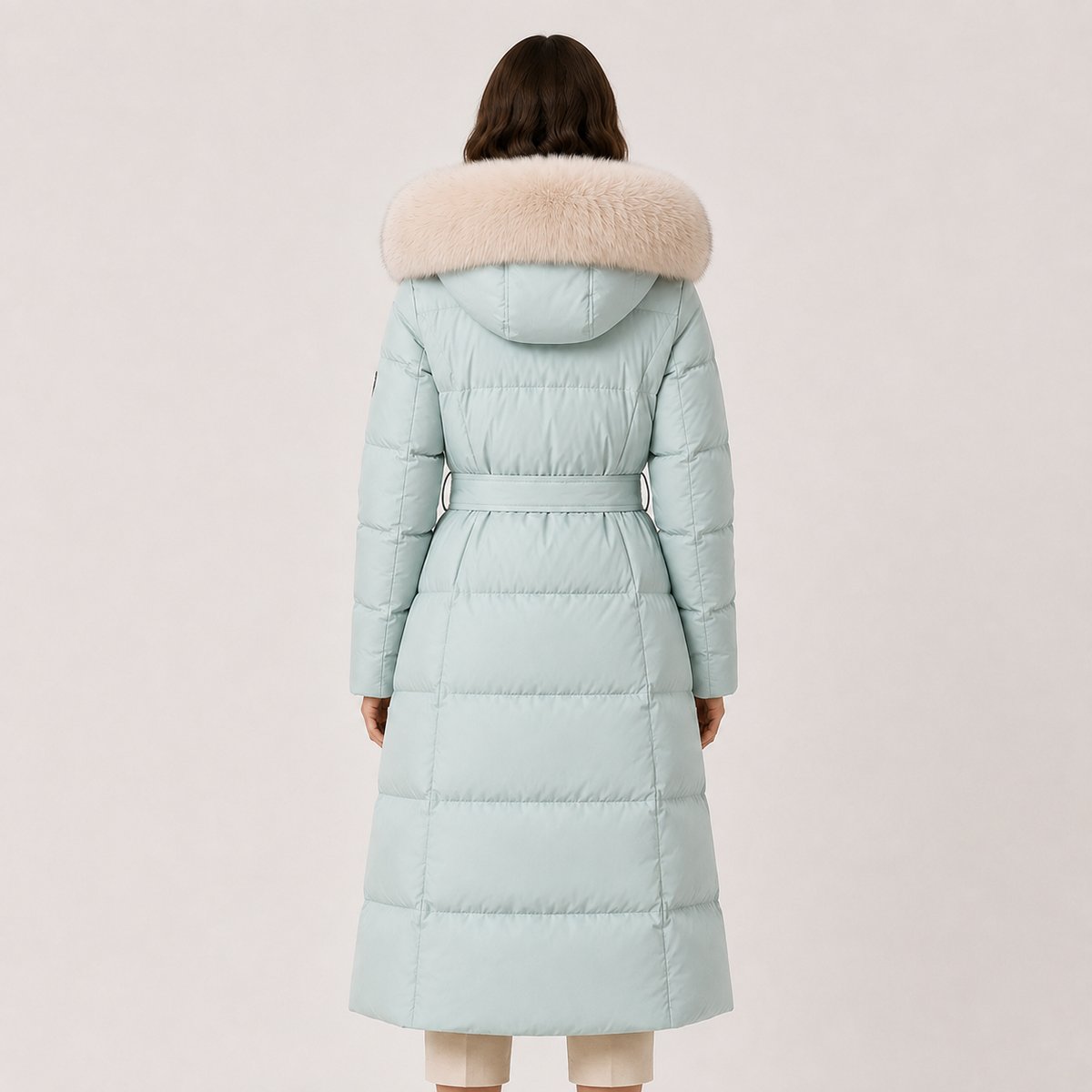 Parka matelassée pour femme, imperméable, coupe ample, capuche en fourrure 3