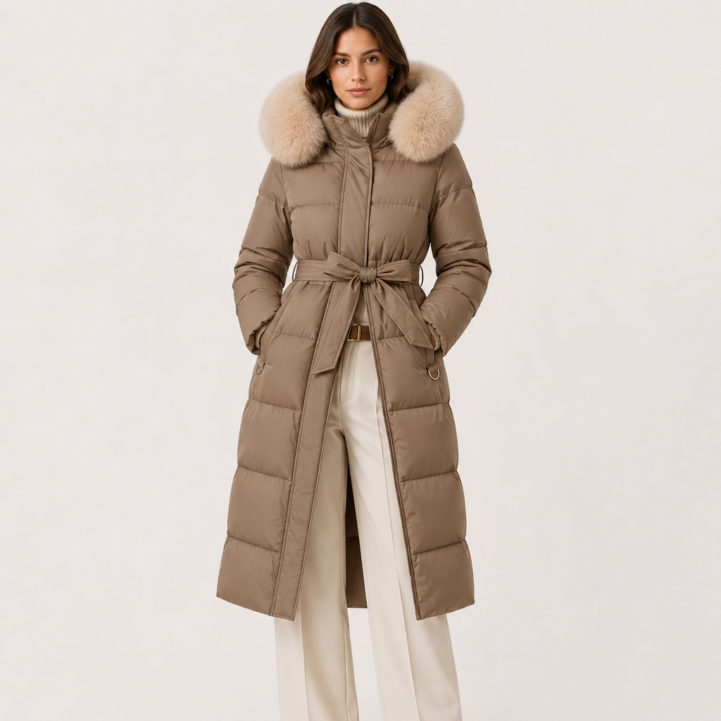 Parka matelassée pour femme, imperméable, coupe ample, capuche en fourrure 4
