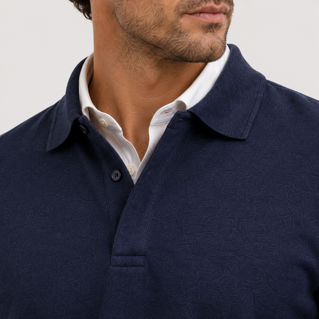 Polo homme Heritage à manches longues - Style raffiné et intemporel 2