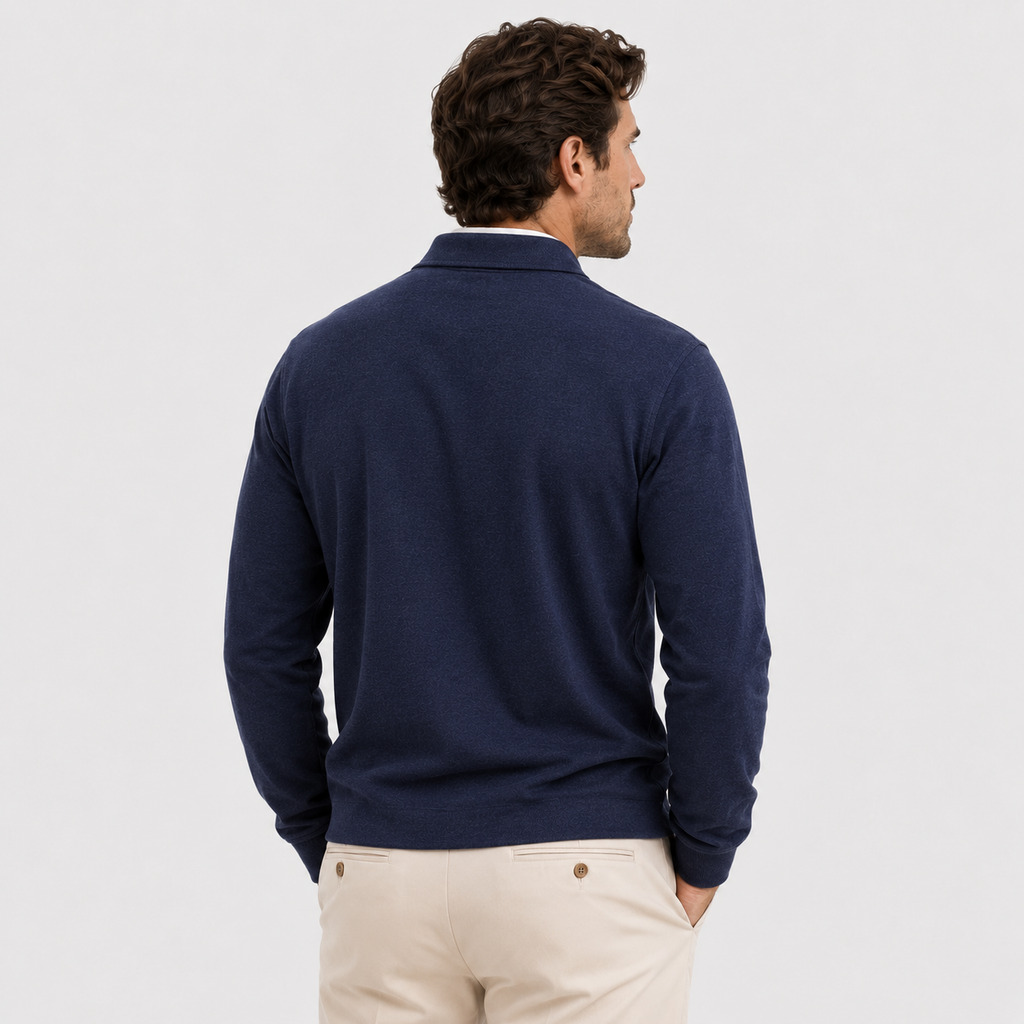 Polo homme Heritage à manches longues - Style raffiné et intemporel 3