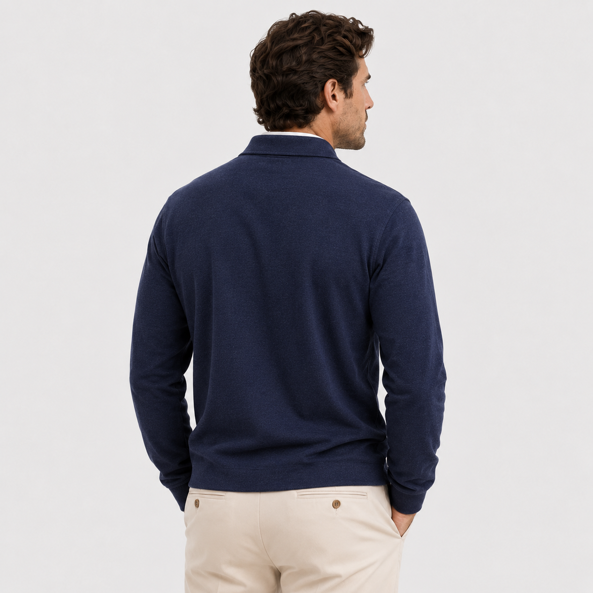 Polo homme Heritage à manches longues - Style raffiné et intemporel 3