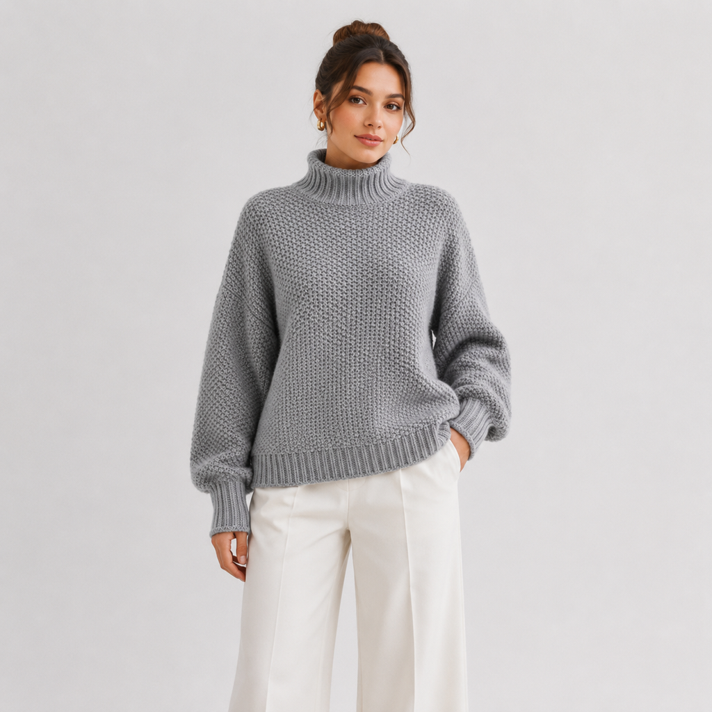 Pull décontracté pour femme, manches longues, en maille confortable 7