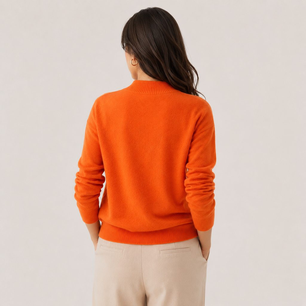 Pull en cachemire léger pour femme, coupe classique 3