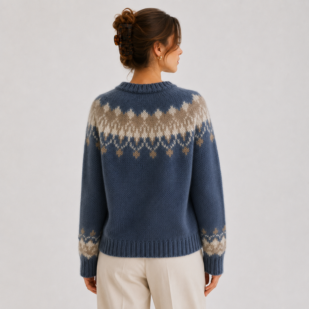 Pull en maille légère et chaude effet cachemire de qualité supérieure pour femme 3