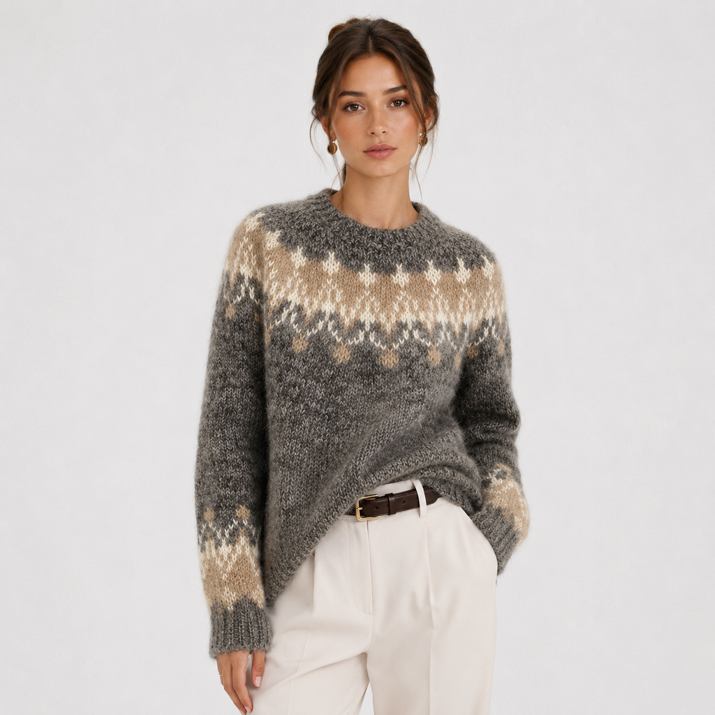 Pull en maille légère et chaude effet cachemire de qualité supérieure pour femme 4