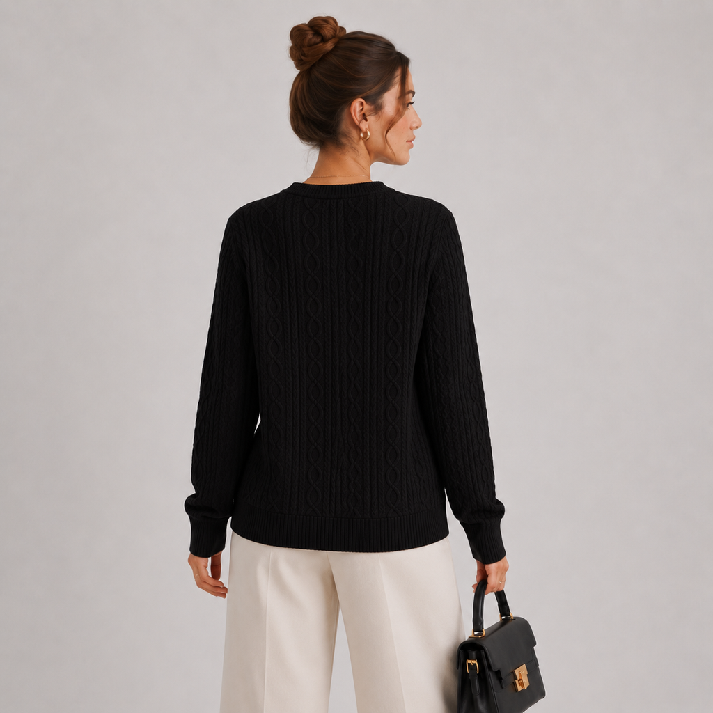 Pull léger à manches longues et col zippé pour femme 3
