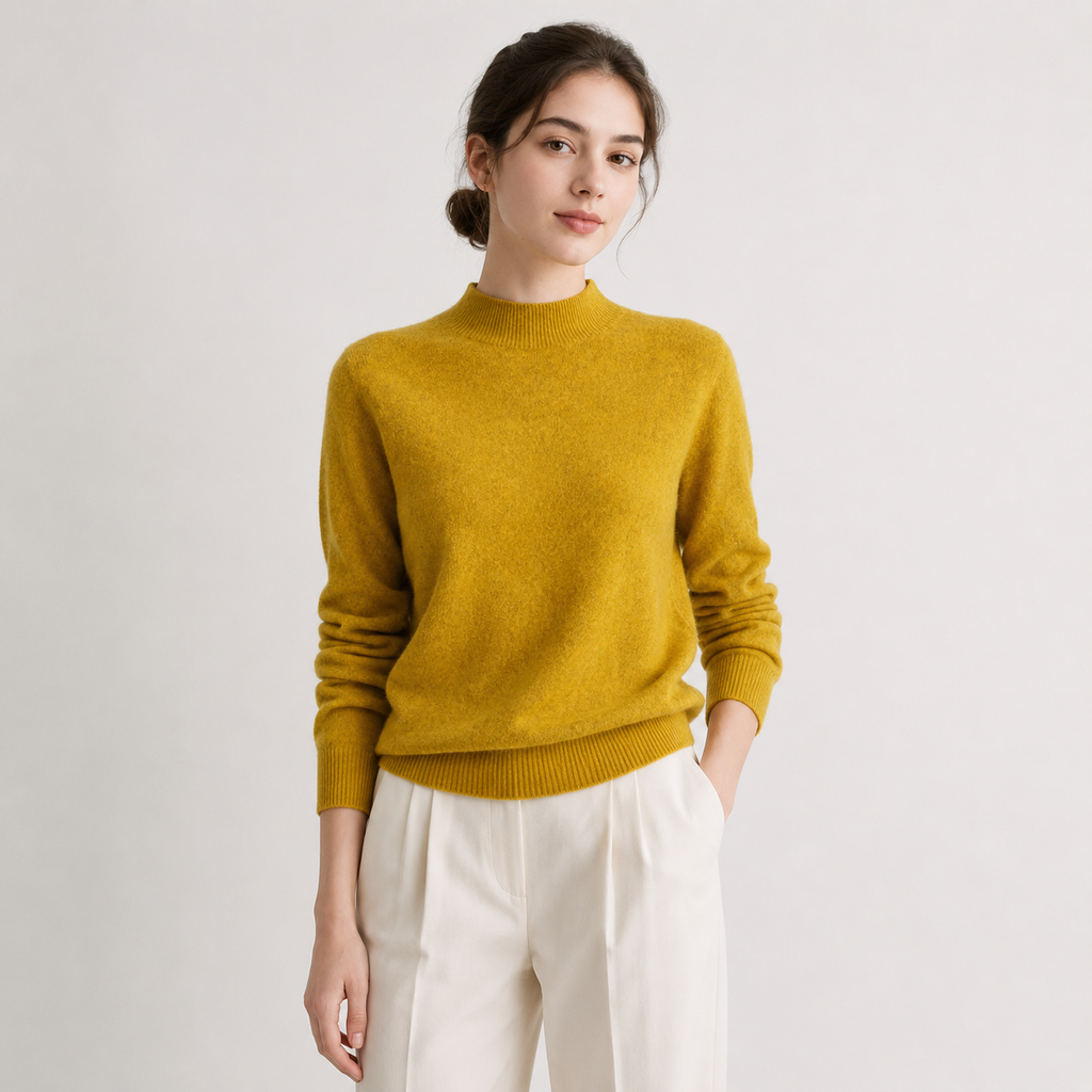 Pull premium pour femme, confortable et classique, en maille d'hiver 5