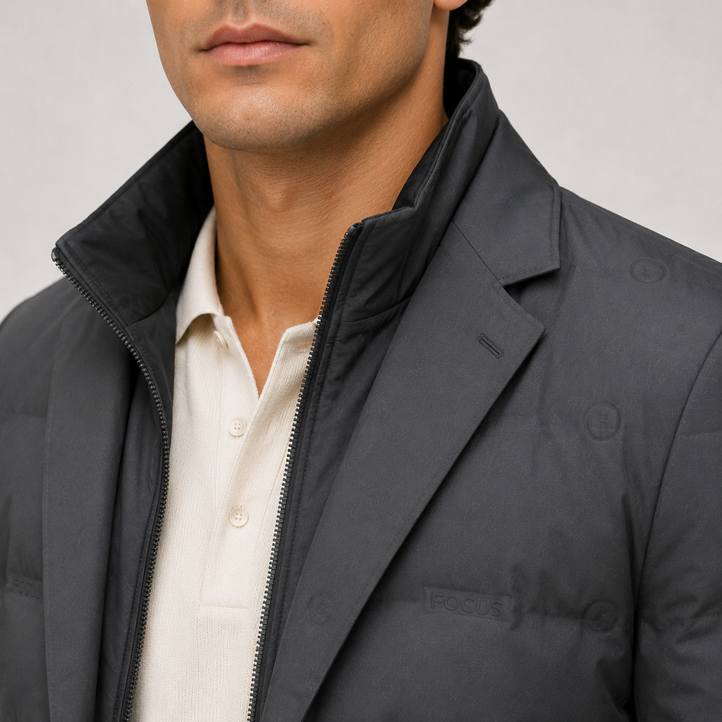 Veste blazer matelassée pour homme, légère, chaude et décontractée. 2