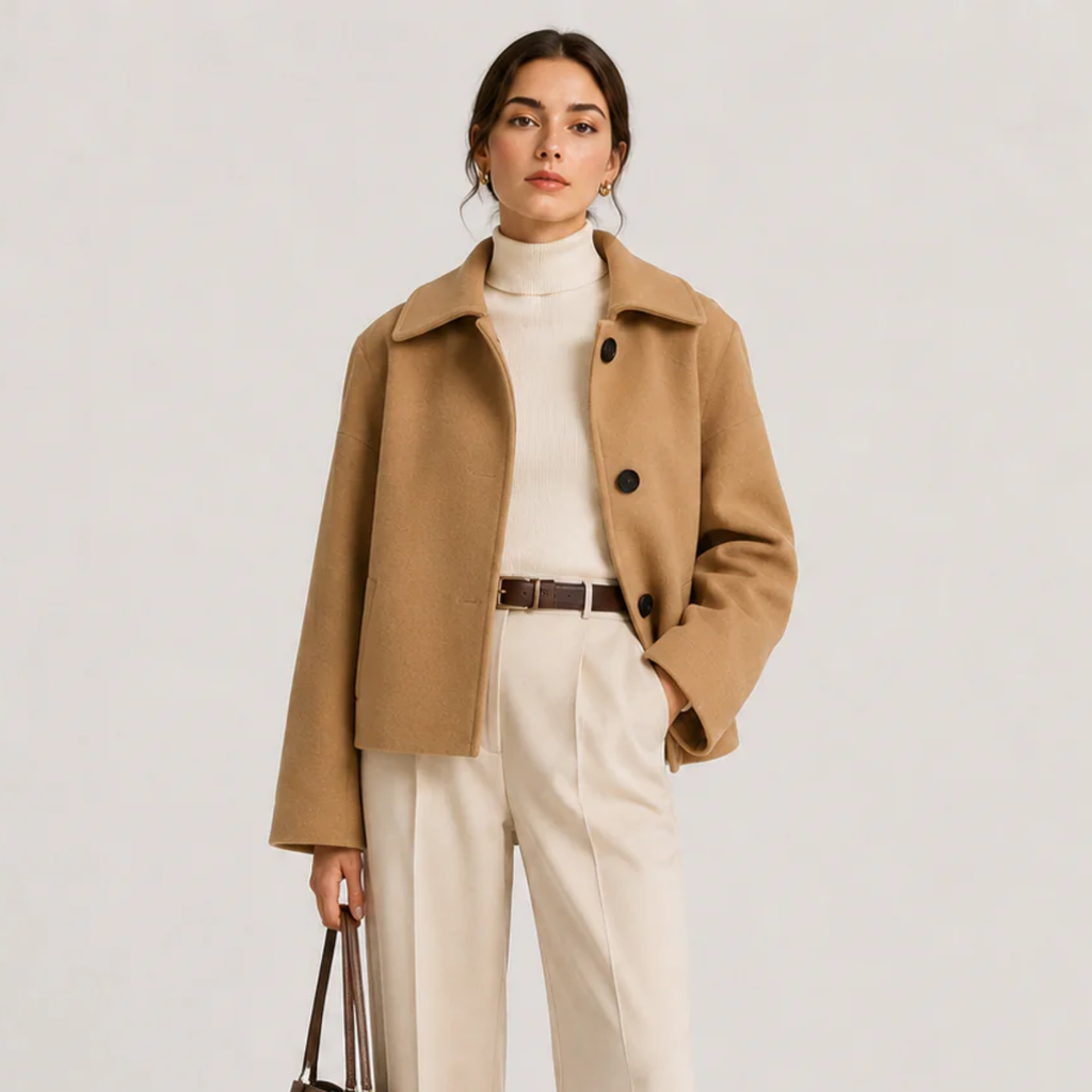 Veste boutonnée pour femme, coupe décontractée, vêtement d'extérieur intemporel 0
