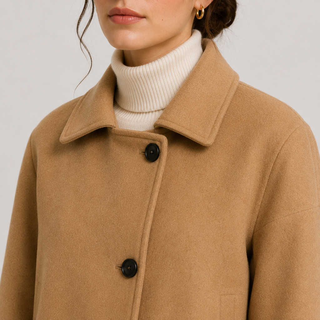 Veste boutonnée pour femme, coupe décontractée, vêtement d'extérieur intemporel 2