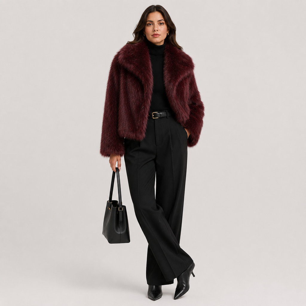 Veste chaude en fausse fourrure pour femme, idéale pour l'hiver et les vêtements d'extérieur élégants. 4