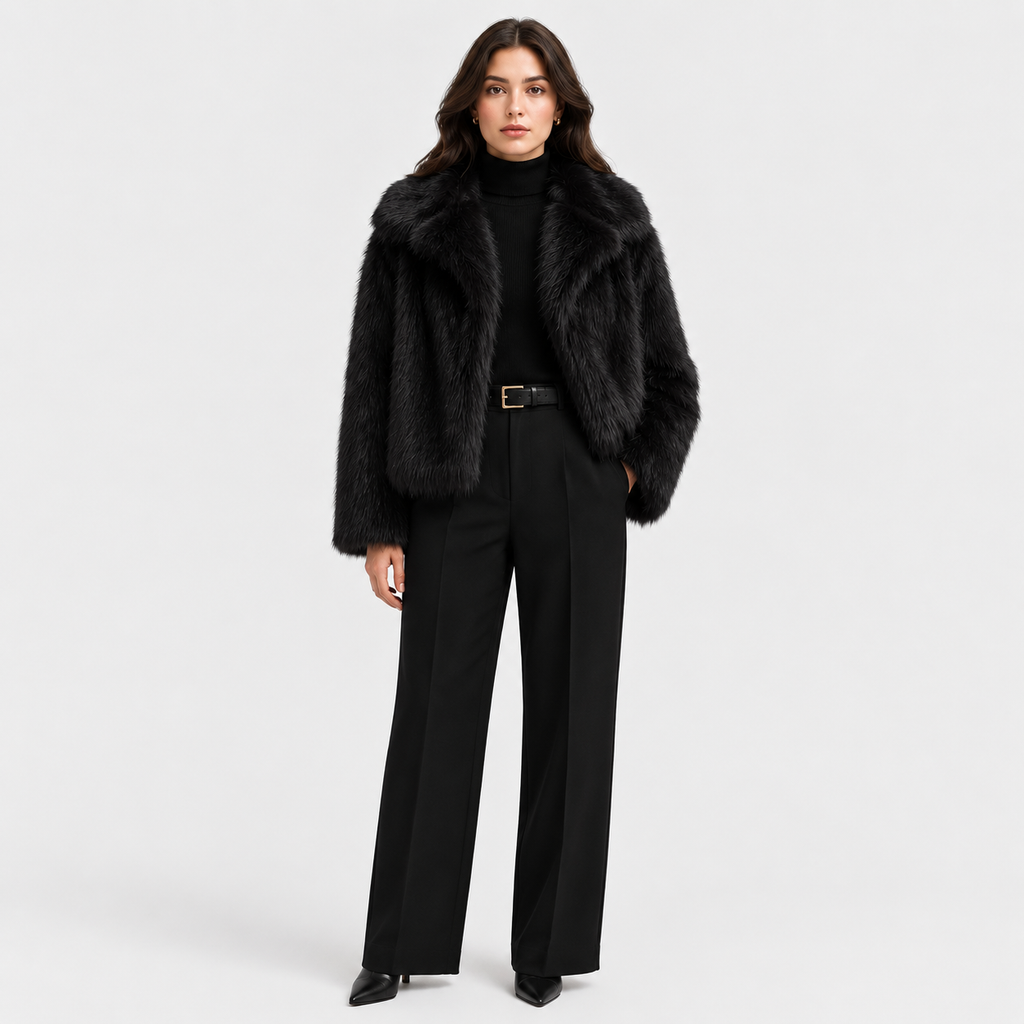 Veste chaude en fausse fourrure pour femme, idéale pour l'hiver et les vêtements d'extérieur élégants. 7
